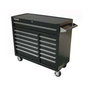 Westward 13H109 Rolling Cabinet, 42 x 18 x39 In, 13 Dr, Blk  