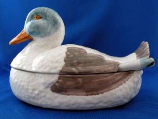 Saks Fifth Avenue Duck Form Soup Tureen Made in Portugal  