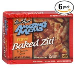 Mealmart Baked Ziti, Amazing Meal, Passover,12 Ounce (Pack of 6 