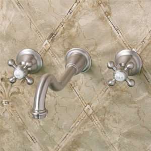  Ballantine Wall Mount Lavatory Faucet with Cross Handles 