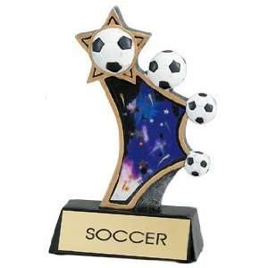  Soccer Trophies   5 inches SOCCER RESIN