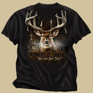 Buckwear T Shirt NEW The moment of truth   Deer  