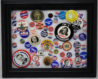 Collection of 62 Presidential / Governor Campaign Political Pins 