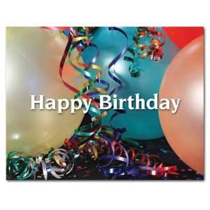    Birthday   Balloon Trio, Box of 50 postcards