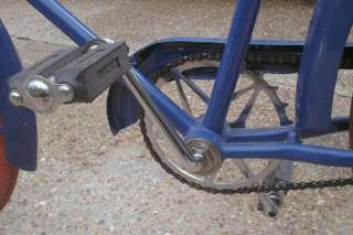 Bike has single speed with coaster brake. Rubber pedals by Supreme 