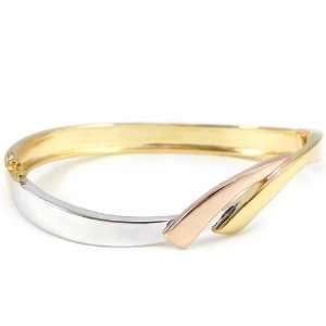  Gold plated bracelet Câlin tricolour.: Jewelry