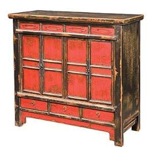  Small Buddha Cabinet Black/Red: Home & Kitchen