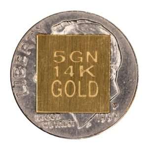  5gn Solid Pure 14k Gold Bar 