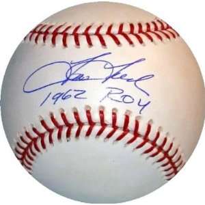  Tom Tresh Autographed Ball   62 ROY