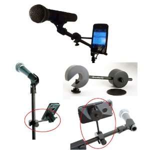   Magnetic Smartphone Holder for Microphone Stand Musical Instruments