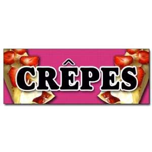  48 CREPES DECAL sticker crepe thin pancake strawberry 
