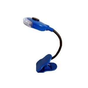  Bright LED Book Reading Light Travel Clip On   Blue: Home 