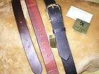 Handmade Thick Leather Belt Mens 1 1/2 Black Brown or Tan size 34 36 