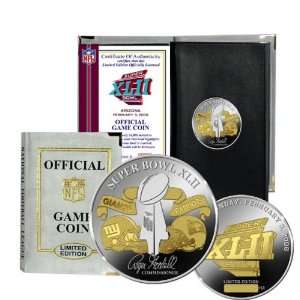   Super Bowl XLII Official 2 Tone Flip Coin   Limited 10,000 Sports