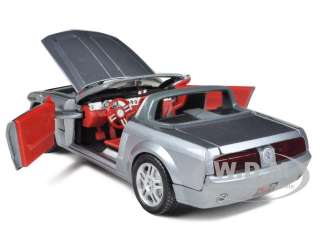   diecast model car of 2004 ford mustang gt convertible concept silver