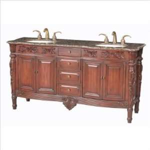   with Granite Top Vanity Top Finish Baltic Brown