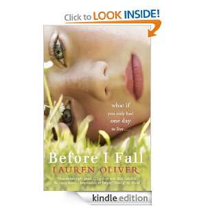 Before I Fall Lauren Oliver  Kindle Store