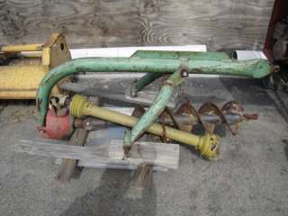   of Two 3 Point Tractor Attachments Dethatcher & Auger System  
