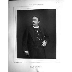  Galerie Contemporaine 1879 Baschet Portrait Giacomelli 