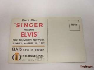   August 17, 1969. Elvis Now In Person. International Hotel Las Vegas