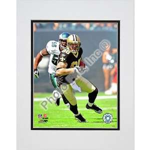   File New Orleans Saints Jeremy Shockey Matted Photo: Sports & Outdoors
