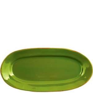  Vietri Basilico Small Oval Platter 16 in L, 8 in W