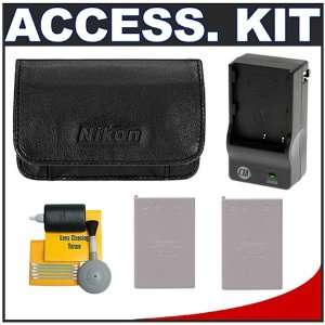  Nikon 5813 Leather Carrying Case/Bag with (2) Spare EN EL5 