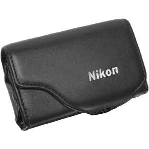   Leather Case Bag Nikon CoolPix S8100 S8000 S6000 Black: Camera & Photo