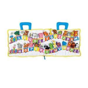  ABC Animal Train Soft Sided Travel Bag with 26 Adorable 