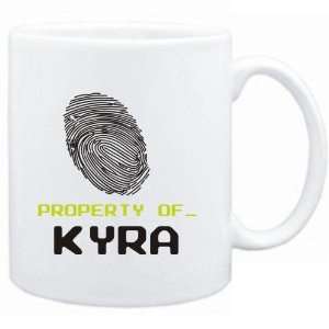 Mug White  Property of _ Kyra   Fingerprint  Female 