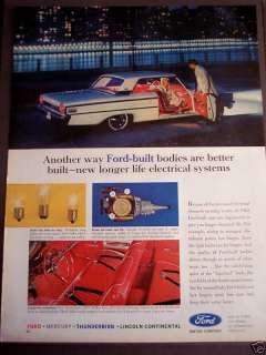 1963 FORD 2 door Automobile Classic Car Ad  
