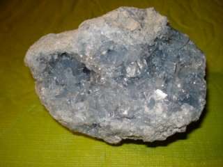 Natural Celestite Crystal Gemstone Druze Cluster Chunk  