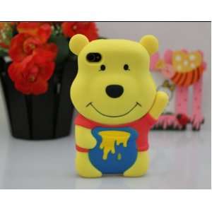  Bear Carton Figure 3D Hard Shell Case for iPhone 4/4S 