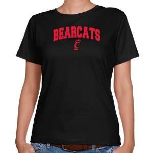  Cincy Bearcats Tee  Cincinnati Bearcats Ladies Black Mascot 
