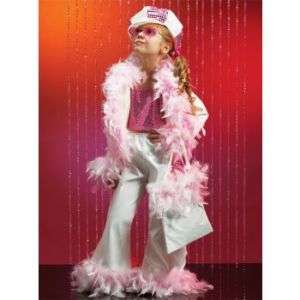 Pink Feather Diva Childs Costume NEW Movie star girl  