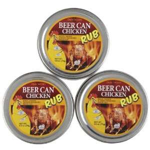 Dean Jacobs Beer Can Chicken Rub Tin, 2.5 oz, 3 pk:  