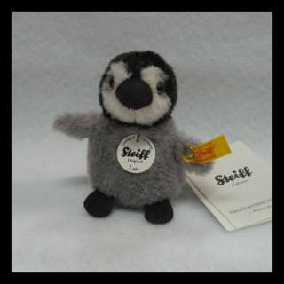 Steiff Lari Baby Penguin, so adorably cute, grey/black/white alpaca 