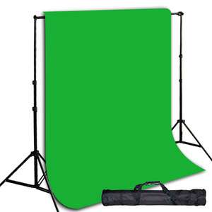   Green Muslin Backdrop Support Stand Light Kit 847263083681  