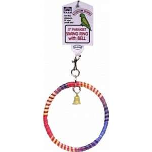  Vo Toys Rainbow 5in Swing with Bell Bird Toy: Pet Supplies