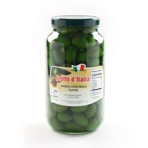 Green Bella di Cerignola Olives   Large Jar (4.4 pound):  