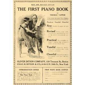  1915 Ad Piano Book Thomas Tapper Oliver Chas H Ditson 