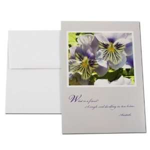  Pansy (Floral Quote) Birthday Card (5x7) Health 