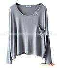 New Women Casual Baggy T Shirt Top Tee 4 Colors 074