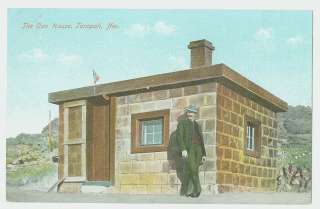 B0406 GENT STANDING IN FRONT OF CAN HOUSE TONOPAH NV c1910  