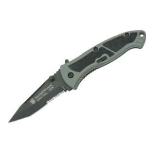   Part Serrated Tanto Point Special Ops Speed Linerlock Knife with OD