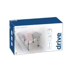  Deluxe Aluminum Bath Bench without Back Color White 