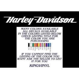  Harley Davidson Windshield Decal 36 (White) Automotive