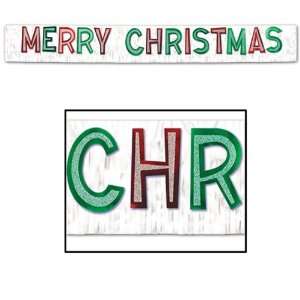  Metallic Merry Christmas Banner Case Pack 30: Home 