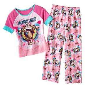 BOBBY JACK Girls 2 Piece Pajamas Sleepwear Set NWT Sz. 6/6X, 7/8 or 10 