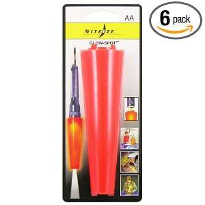    03 ASST3 Glow Spot Flashlight Cone, 6 Pack, Orange